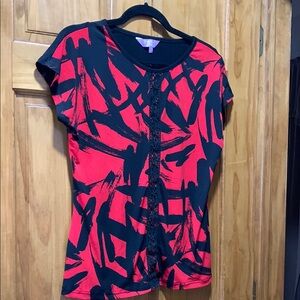 Pink Graphic Fitted Cap Sleeve T-Shirt five when bundle two or more